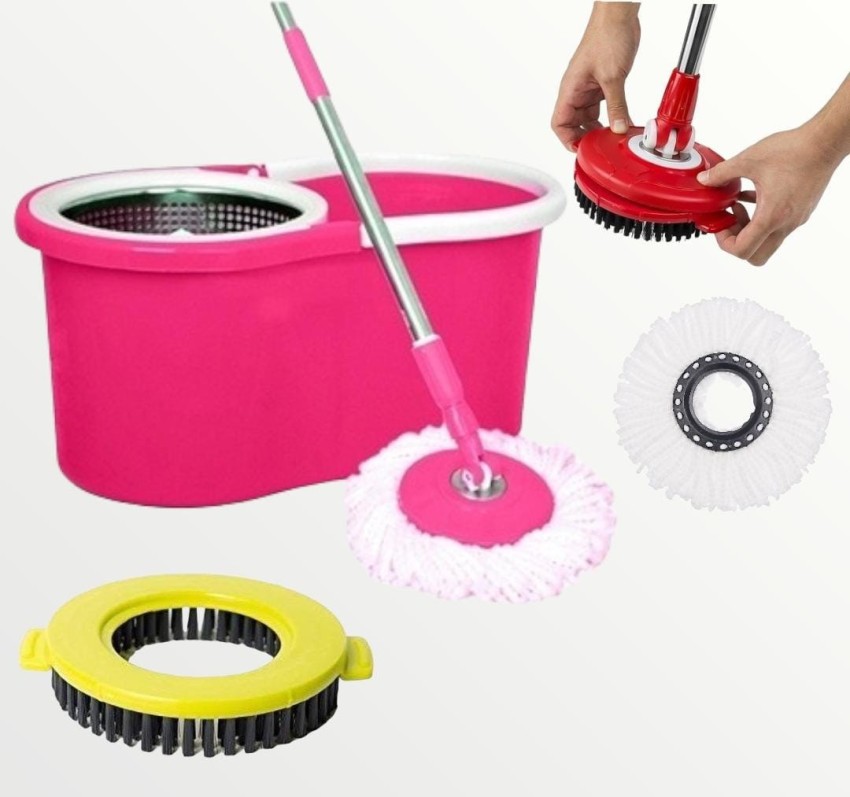 Moped Foot Free Hand Washing Automatic Mop Bucket Rotating Mop Wet