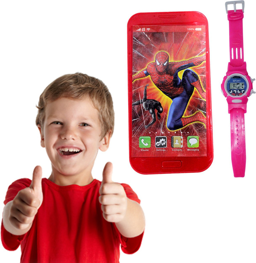 Majik Musical Phone Toy with Watch for Kids Girls and Boys Pack of 1 Musical Phone Toy with Watch for Kids Girls and Boys Pack of 1 shop for Majik