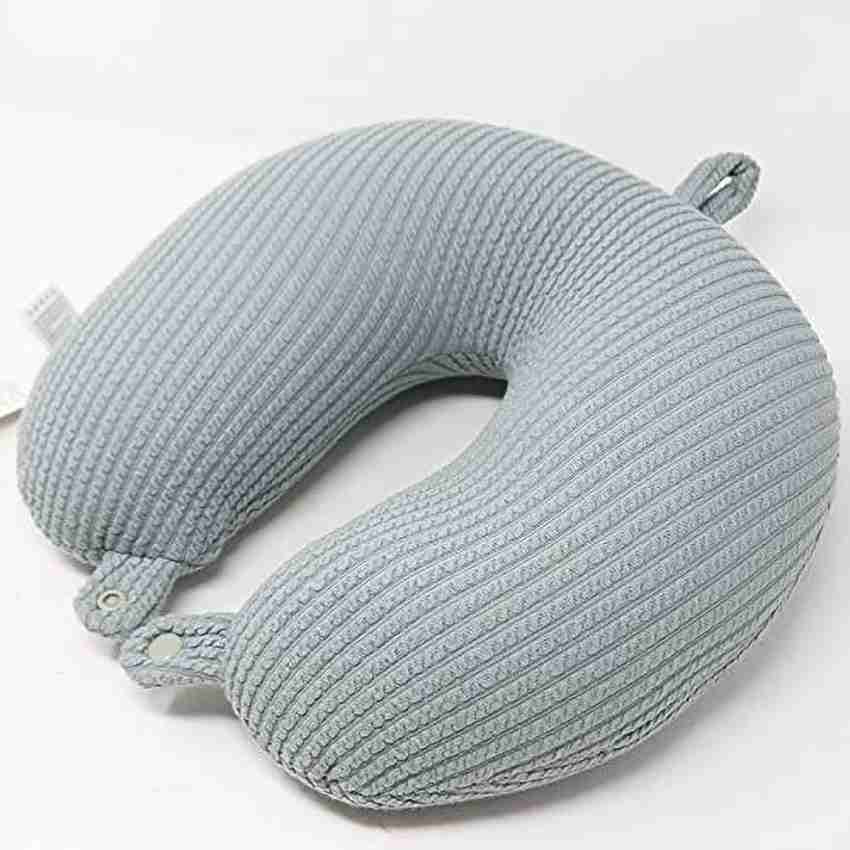 Mumuso Micro Beads U Shaped Neck Travel Pillow Neck Pillow Light Blue Price in India Flipkart