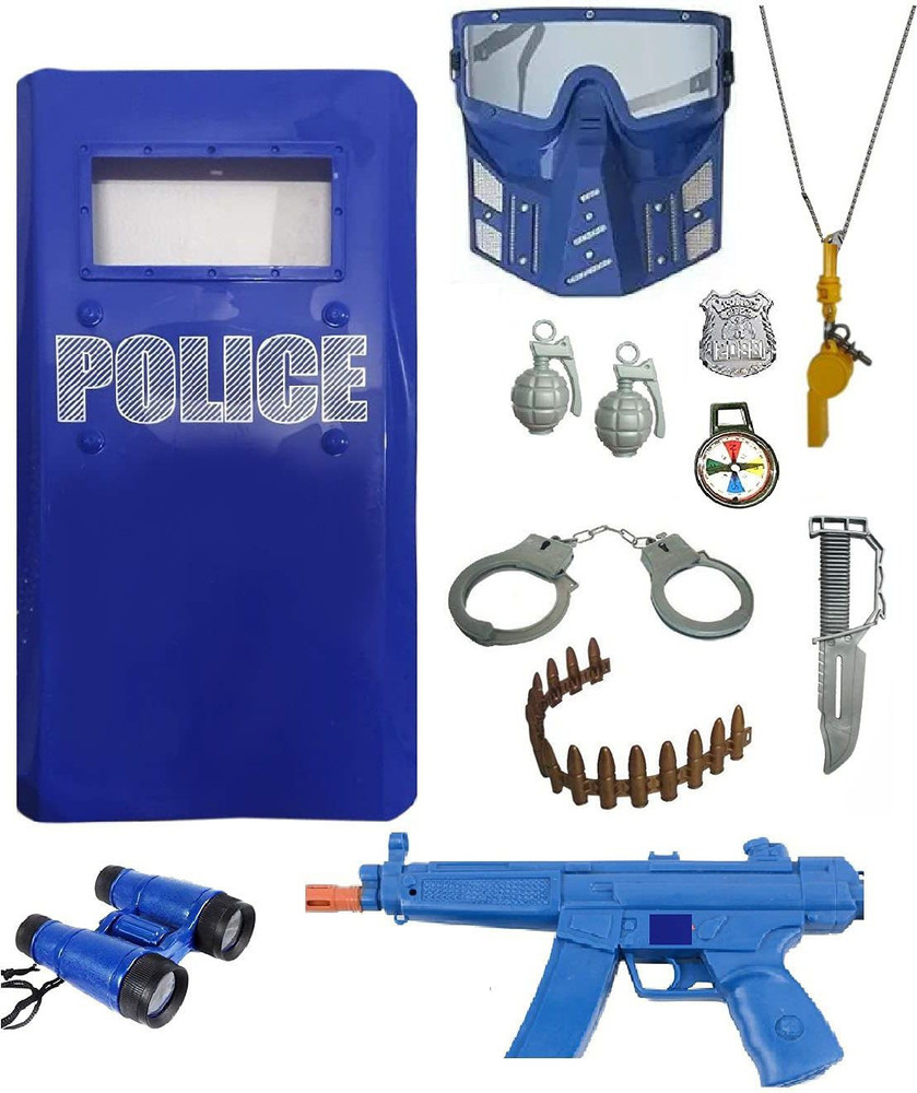 IndusBay Police Officer SWAT Role Play Dress Up Set For Kids