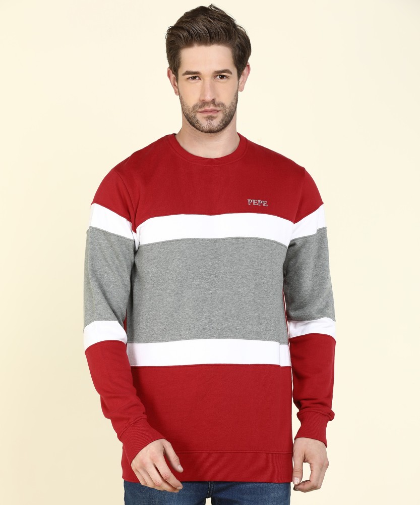 Pepe Jeans Full Sleeve Color Block Men Sweatshirt Buy Pepe Jeans Full Sleeve Color Block Men Sweatshirt Online at Best Prices in India Flipkart