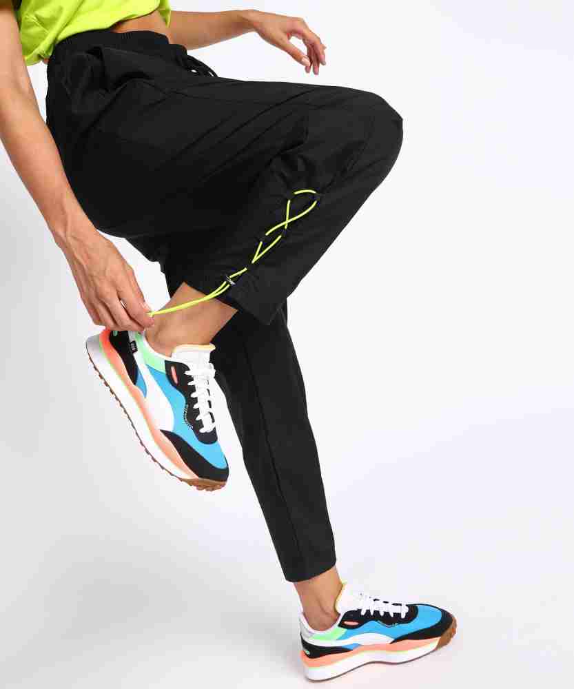 REEBOK Solid Women Black Track Pants - Buy REEBOK Solid Women Black Track  Pants Online at Best Prices in India
