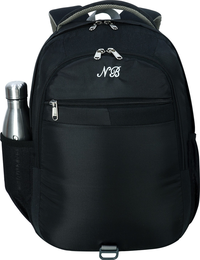 NB Medium 30 L Backpack NICE SCHOOL BAG WITH STYLISH DESIGNED AND COLORS IN QUALITY RAW MATERIAL 17 INCH BLACK 30 L Laptop Backpack Black Price in India Flipkart