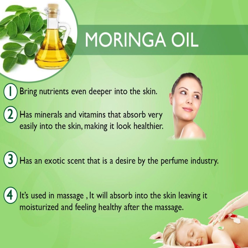Biomidas 100 Pure Cold Pressed Moringa Oil For Hair Skin  AntiAgeing  Face Care 60ML Pack Of 1