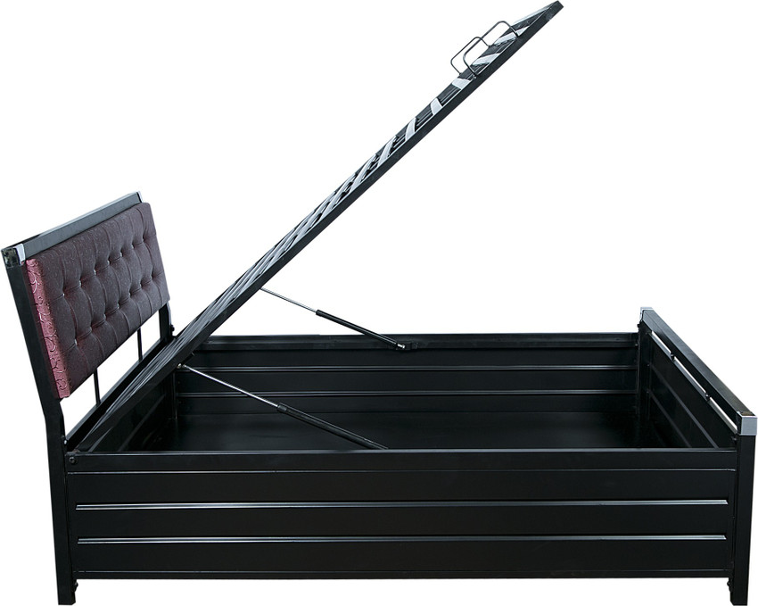 M R Steel furniture Metal Single Bed with Hydraulic Storage