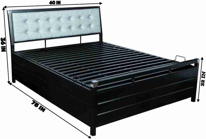 Metal bed hotsell with storage price