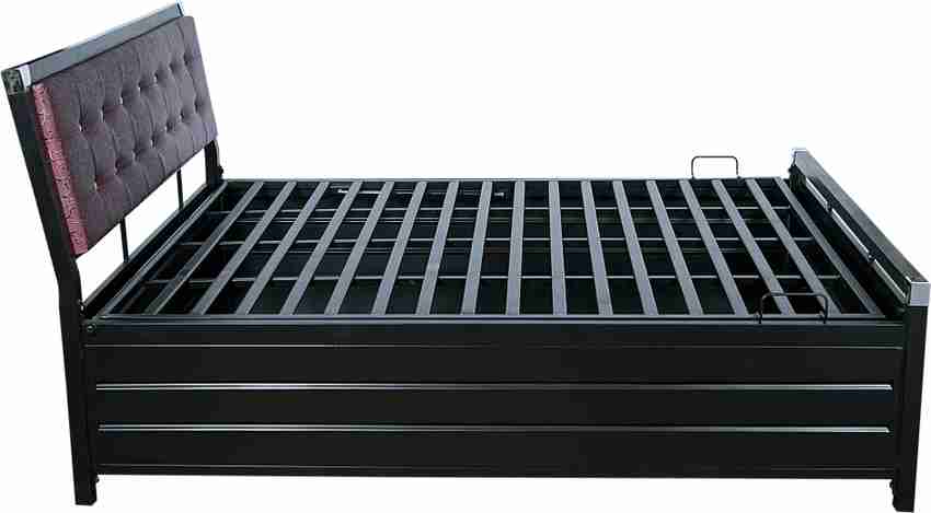 Single metal bed with storage sale