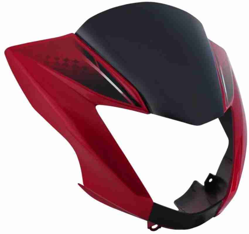 ULTRA VISOR GLAMOUR TYEP 6 RED Bike Headlight Visor Price in