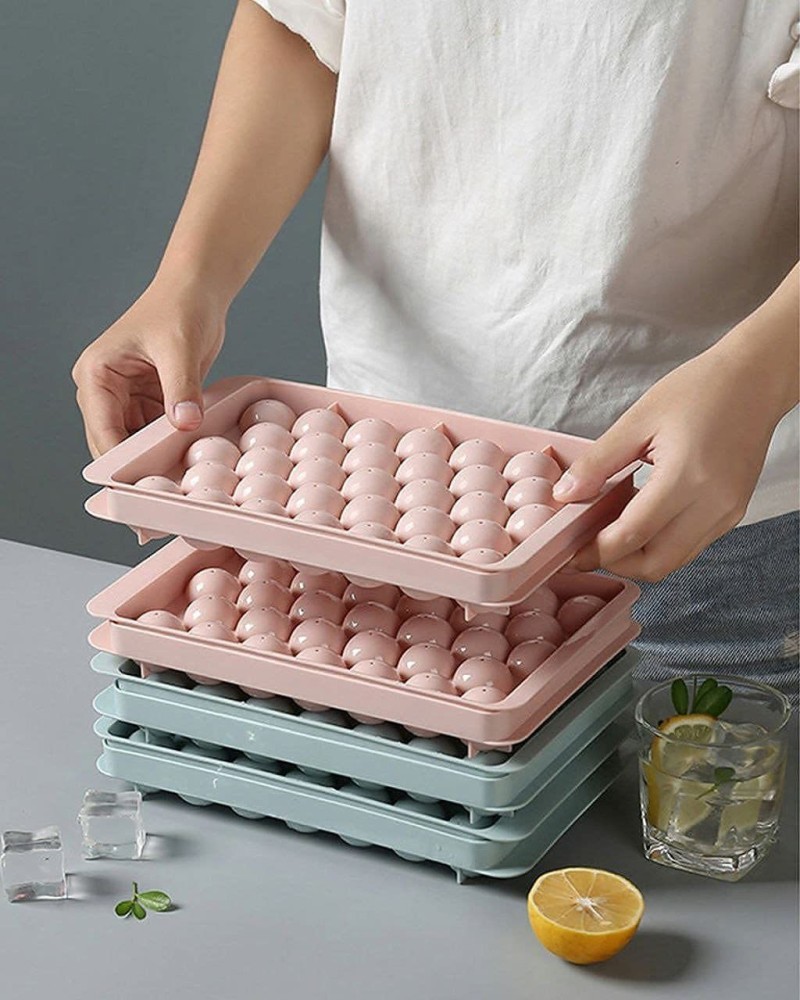 Round Ice Cube Tray Ball Maker Mold for Freezer Mini Circle Making 33PCS  Sphere Chilling Cocktail