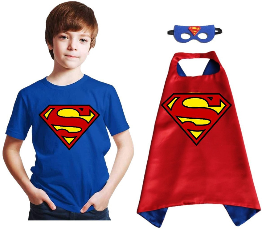 Superman t shirt with cape toddler shop
