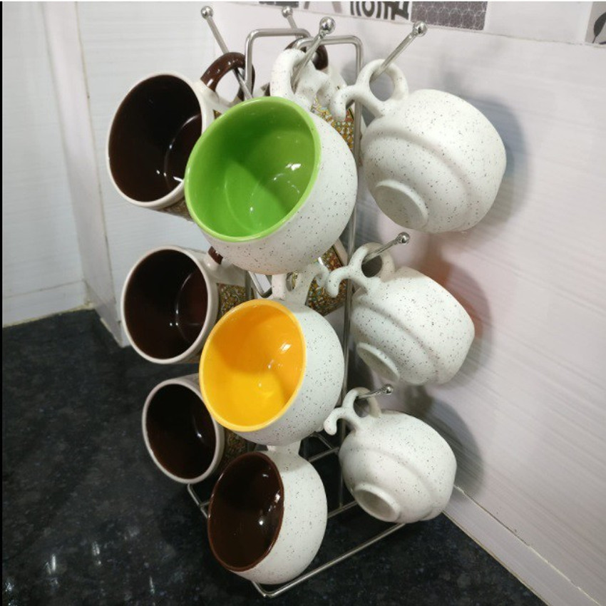 SOUVENIR Cup Kitchen Rack Steel Cup Stand Coffee Mug and Tea