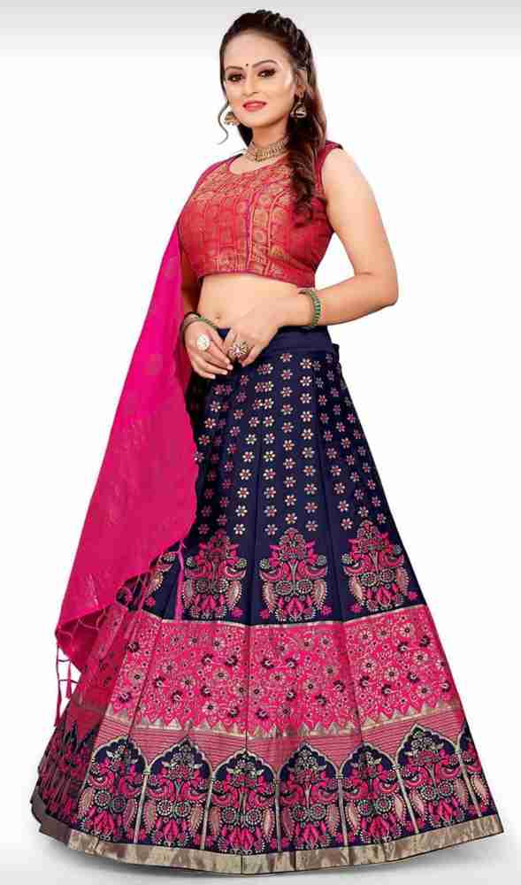 Silk lehenga on flipkart top