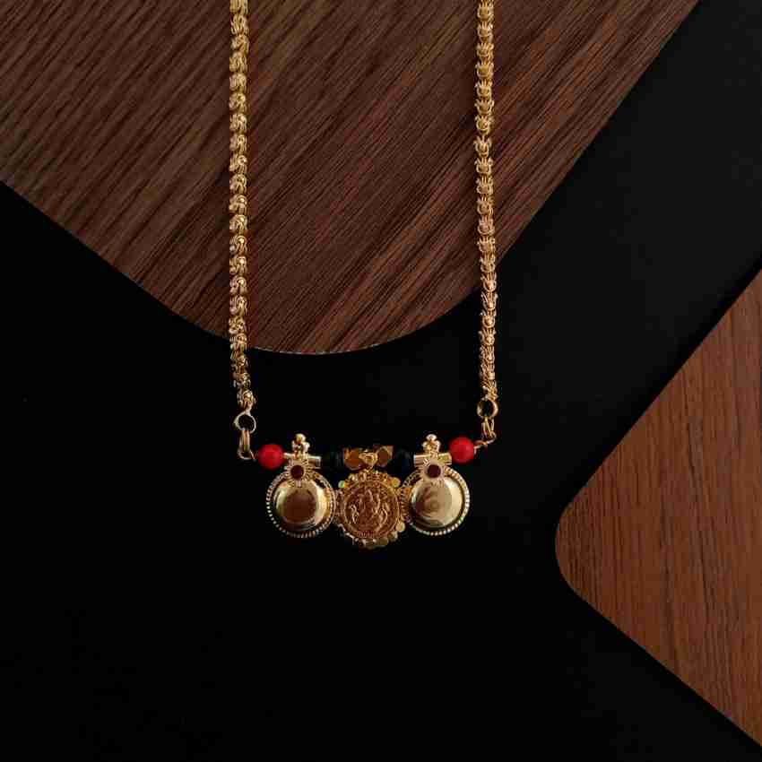 EDGETOUCH unique mangalsutra marathi design Copper Alloy Metal