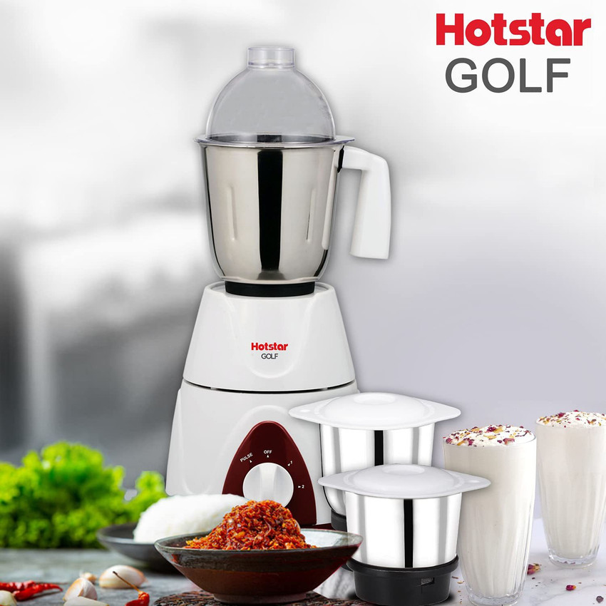 Hotstar Golf 750 Watt Mixer Grinder With Copper Motor 3 Stainless