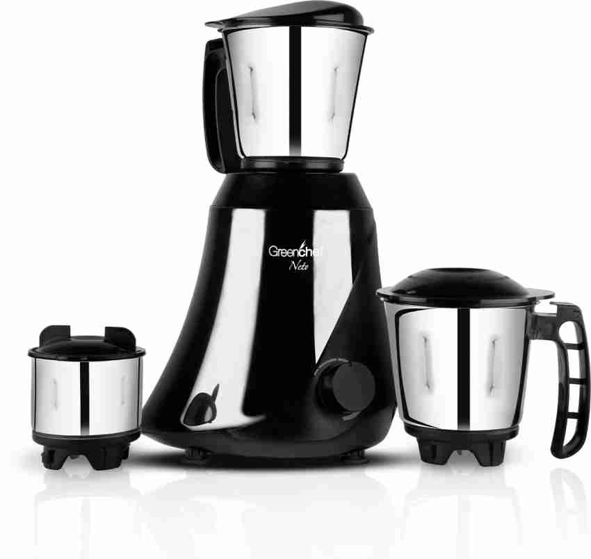 Greenchef JawaBlack 600 Mixer Grinder (3 Jars, Black) Price in India - Buy  Greenchef JawaBlack 600 Mixer Grinder (3 Jars, Black) Online at