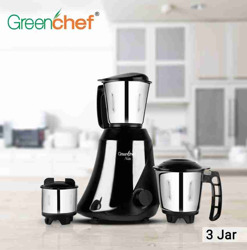 Greenchef JawaBlack 600 Mixer Grinder (3 Jars, Black) Price in India - Buy  Greenchef JawaBlack 600 Mixer Grinder (3 Jars, Black) Online at