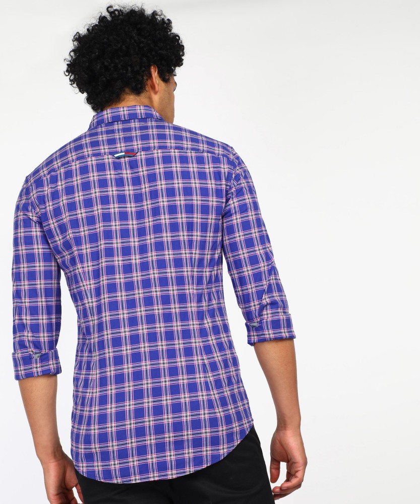 Purple tommy hilfiger online shirt