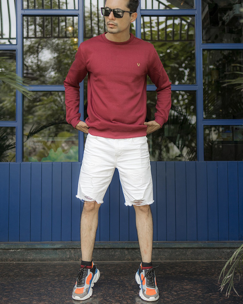 American eagle shop mens white shorts