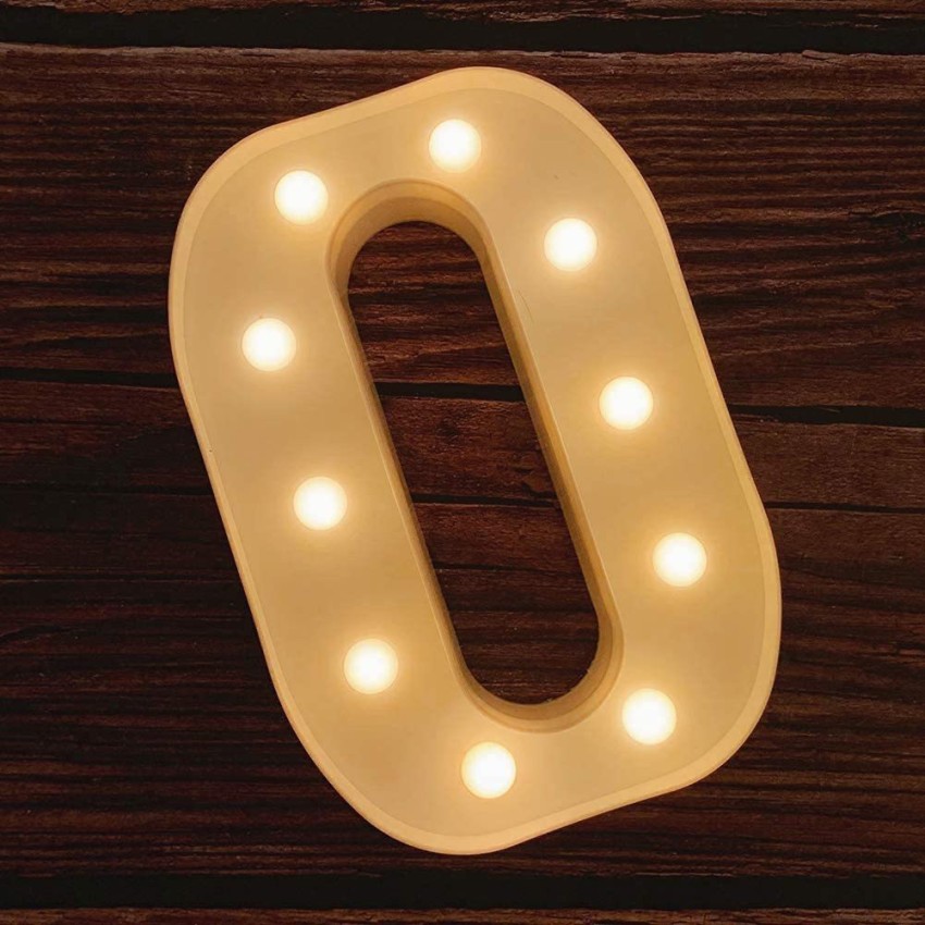 BOOKMYBALLOONS LED Marquee Letter Lights Sign; Light Up Alphabet Letters  for Wedding Birthday Party Christmas Home Bar Decoration; Warm White  (Letter-T, 10Inch) Night Lamp Price in India - Buy BOOKMYBALLOONS LED  Marquee