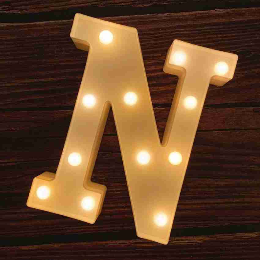 LED Letters \ LED Alphabets Battery Operated, All Letters available (A To  Z), Wedding Anniversary Decoration, Kids Birthday Party Decoration