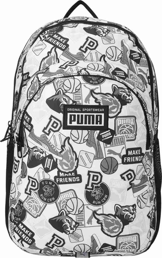 Puma black discount and white backpack