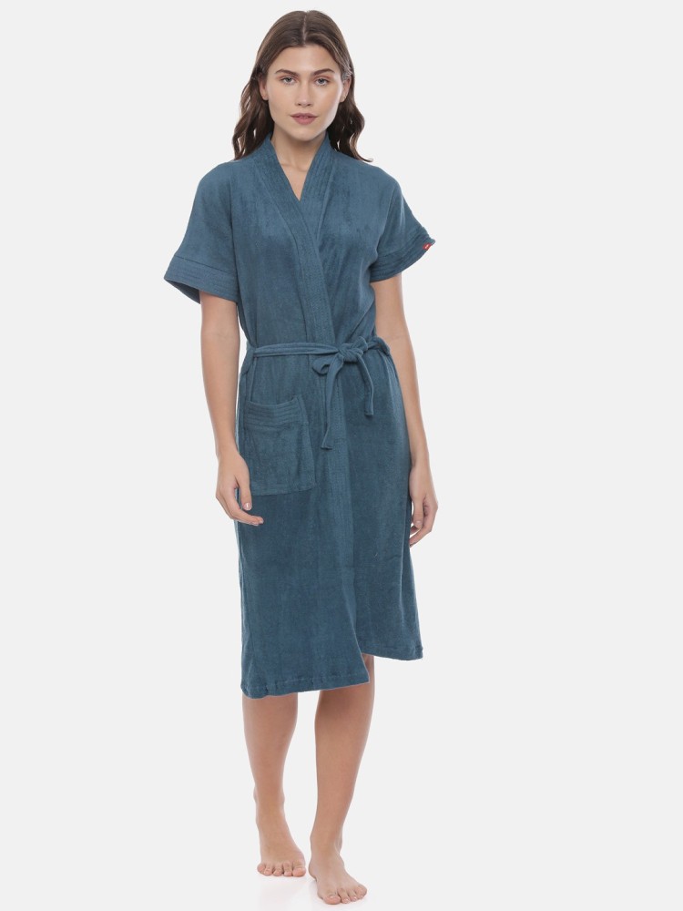 GOLDSTROMS Blue Large Bath Robe - Buy GOLDSTROMS Blue Large Bath Robe Online  at Best Price in India