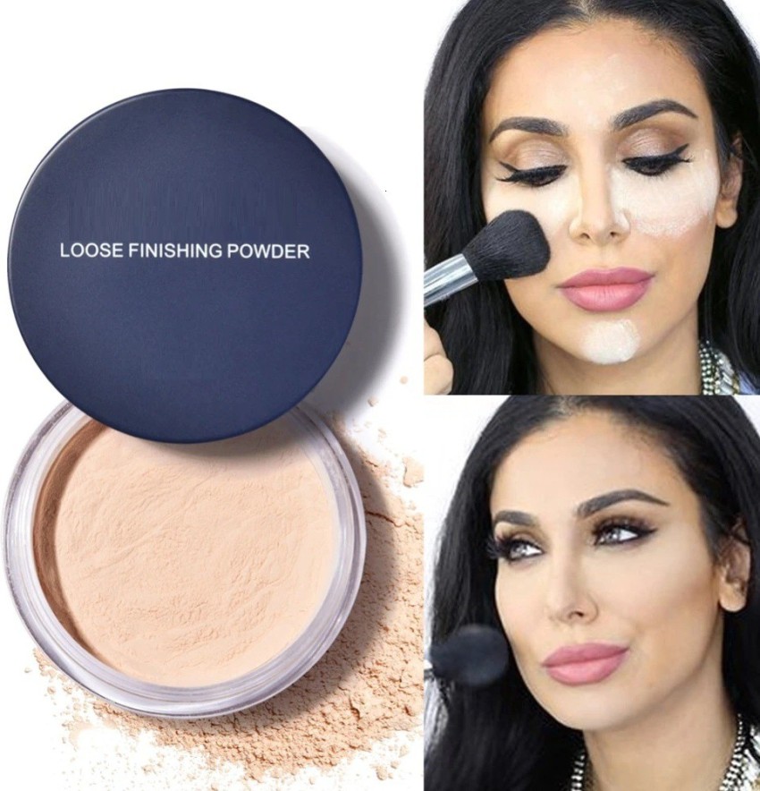 MYEONG Makeup Powder Loose Face Makeup Whitening Waterproof Loose