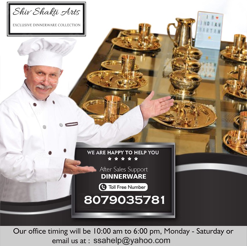 Classi Pack of 51 Brass Dinner Set Price in India - Buy Classi
