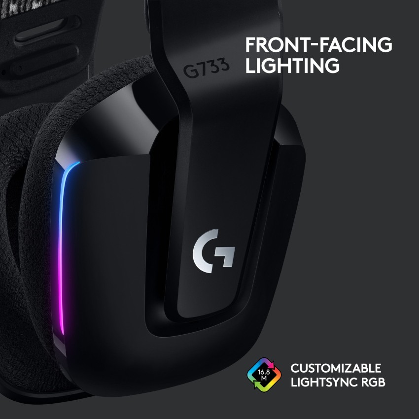 Logitech G733 LIGHTSPEED Wireless Gaming Headset for PS4, PC Blue  981-000942 - Best Buy