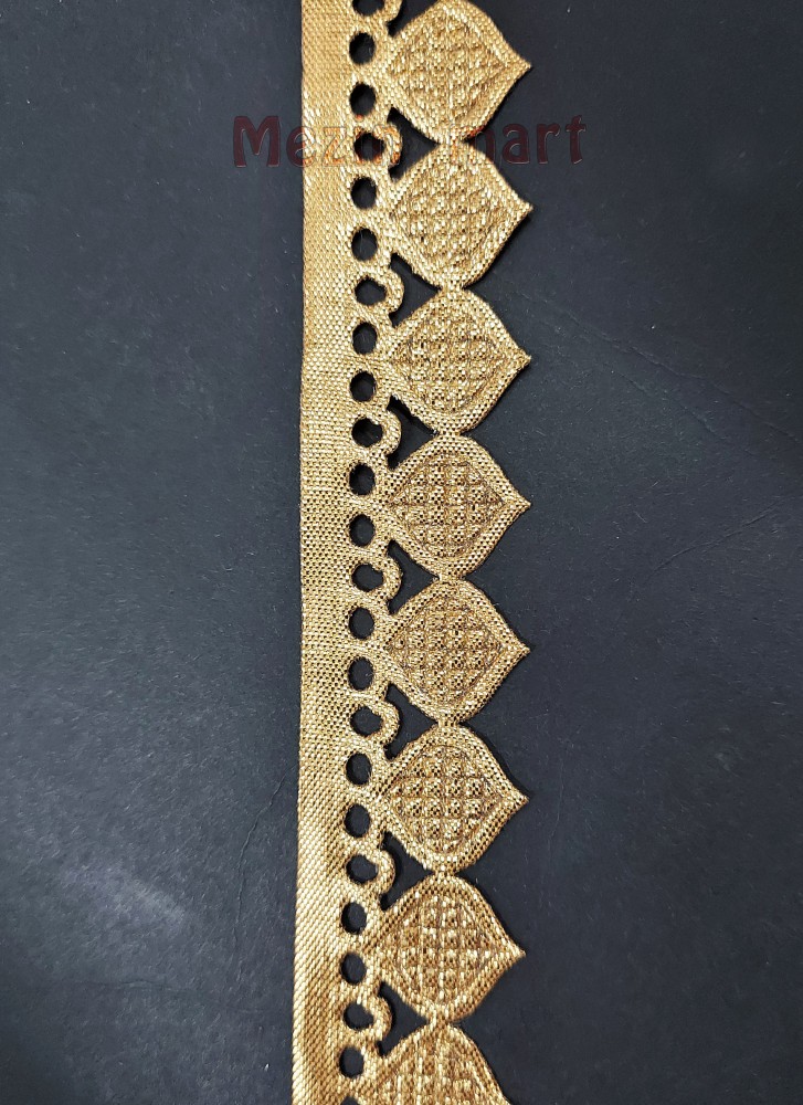 Mezin Cut work Triangle (Gold) Gota Samosa Lace Border for Dresse, Saree,  Lehenga, Dupatta, Bag, Craft and Decorations (18 Mtr) Lace Reel Price in  India - Buy Mezin Cut work Triangle (Gold)