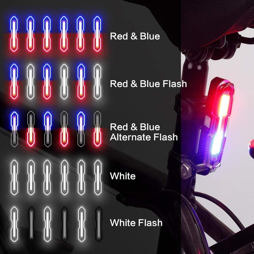 FASTPED bicycle new tail light 3 color red blue white led light LED Rear Break Light Buy FASTPED bicycle new tail light 3 color red blue white led light