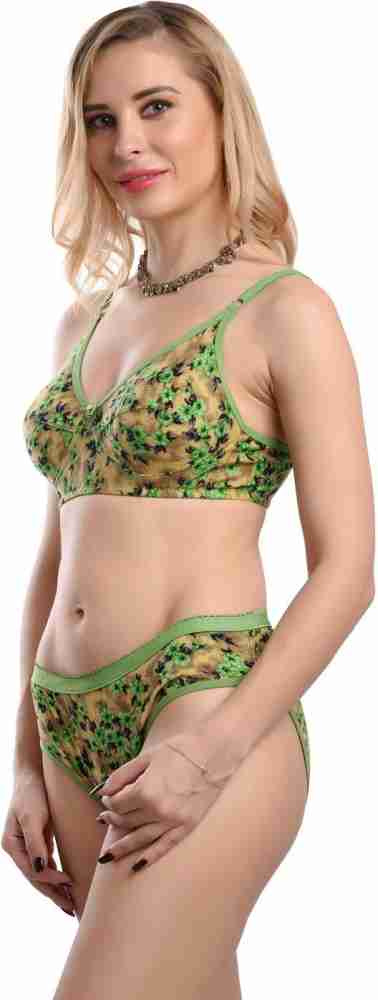 Buy Comffyz Floral Print Lingerie Set For Girls And Women