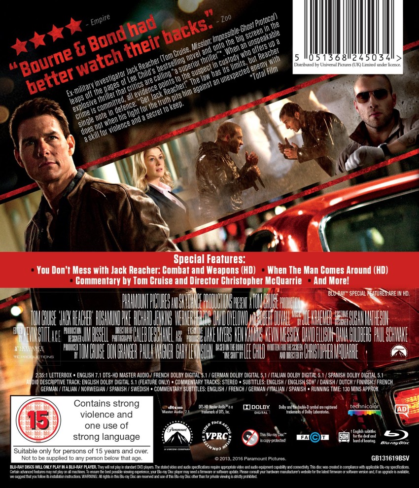 Jack Reacher Region Free Fully Packaged Import