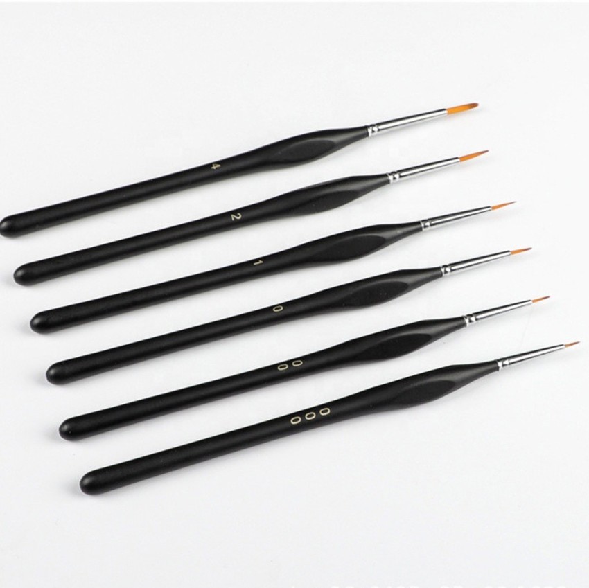 ARTIOS Fine Detailing Brush for Painting - Long Liner Rigger Brush with  Brush Holder