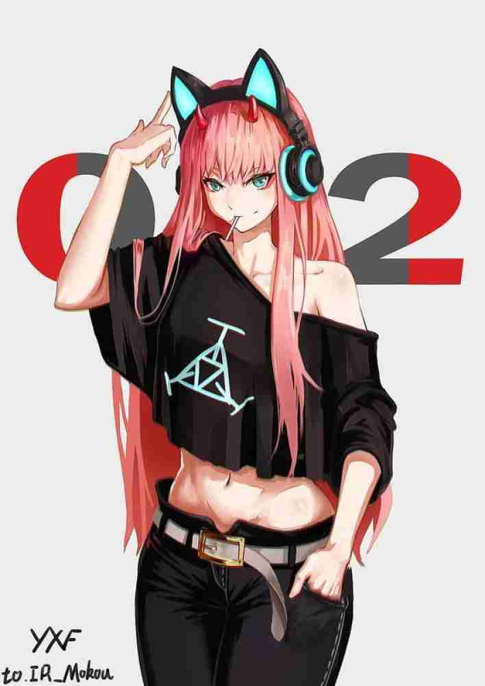 Zero Two Darling Darling In The Franxx Matte Finish Poster Paper Print -  Animation & Cartoons posters in India - Buy art, film, design, movie,  music, nature and educational paintings/wallpapers at