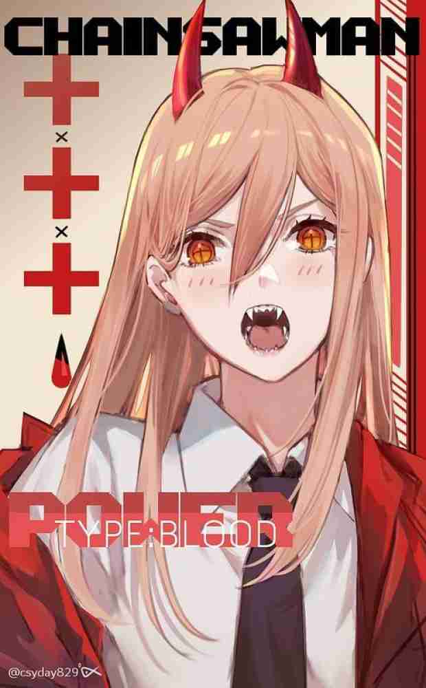 Anime Girls Power Chainsaw Man Drid Hd Matte Finish Poster Paper