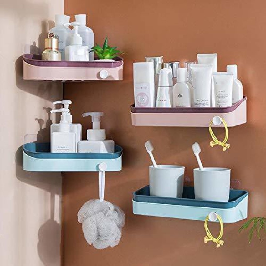 Buy MorivaHomes Self-Adhesive Bathroom Shelf Organizer No Drilling