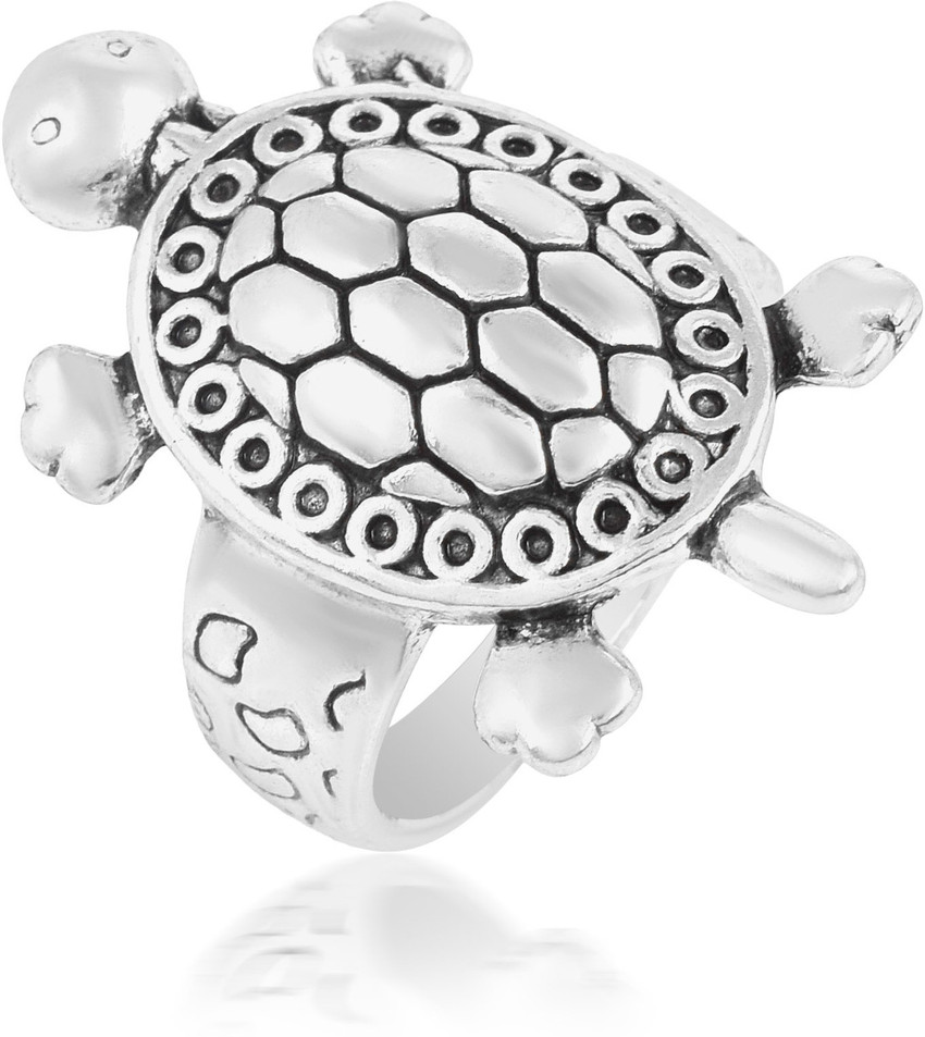 Silver turtle store ring price