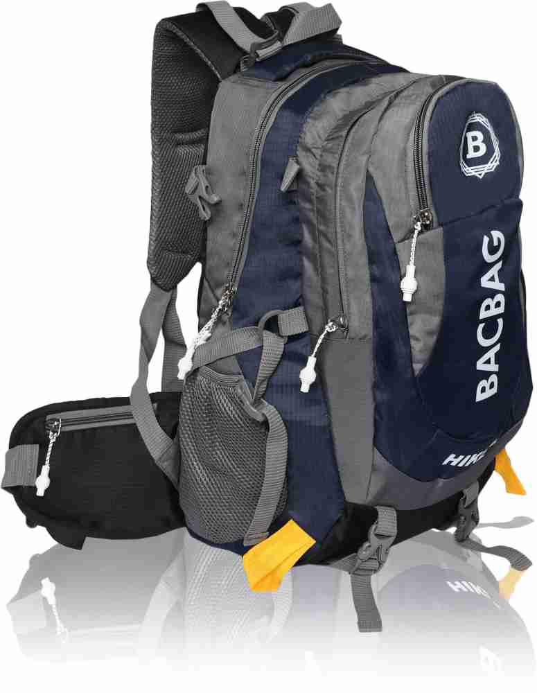 BacBag Trekky Blue Spacious 40 Ltr Trekking Bag Hiking Backpack