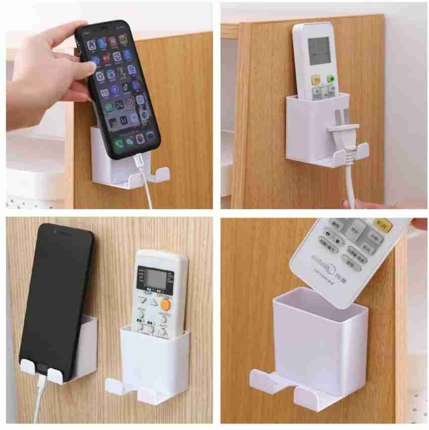 Kitchen Cabinet Door Storage Box Wall Mounted Storage Boxes Sundries Remote  Control Organizer Phone Holder Adhesive