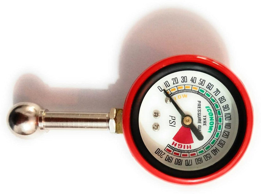 Bike tyre pressure store gauge