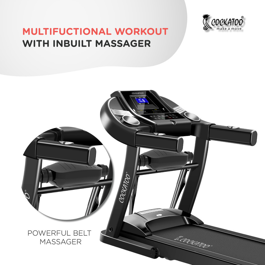 COCKATOO CTM 04 2 HP Peak With Massager Treadmill Buy COCKATOO CTM 04 2 HP Peak With Massager Treadmill Online at Best Prices in India Sports Fitness Flipkart