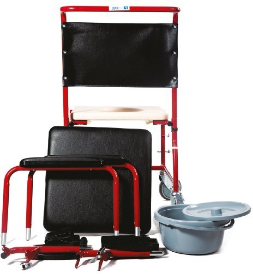 KosmoCare Dura Mag Foldable Wheelchair with Food Tray & soft