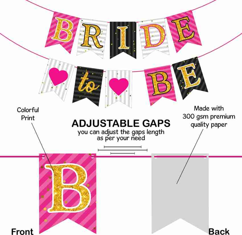ZYOZI Bachelorette Party Kit Bride to be Sash Banner Photo