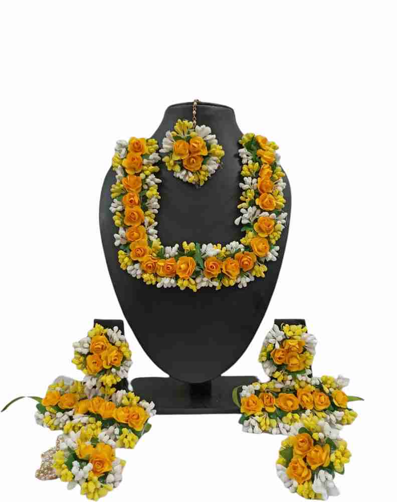 Haldi ceremony flower jewellery online flipkart online