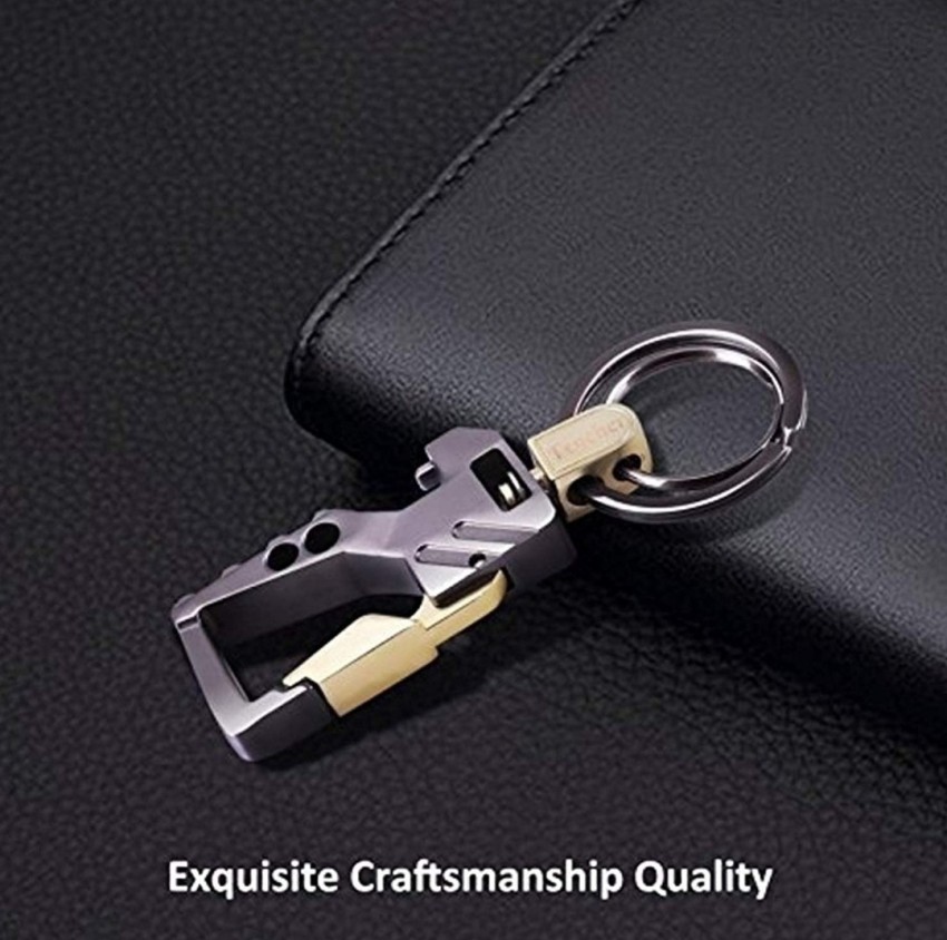 Stylish Double Ring Hook Metal With Bottle Opener Key Chain for