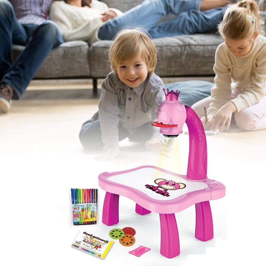 Drawing Projector Table for Kids,Trace and Draw Projector Toy,Art Painting  Drawing Table Led Learning Projector Toddler Child Drawing Playset  Educational Toys for Kids Boys Girls Age 3+