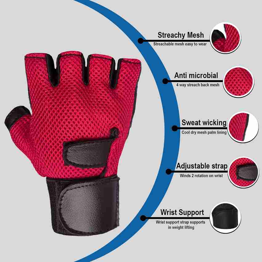 Mesh weight lifting gloves online