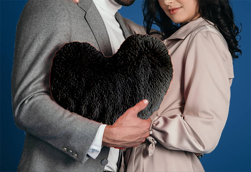 Heart shaped store pillow flipkart