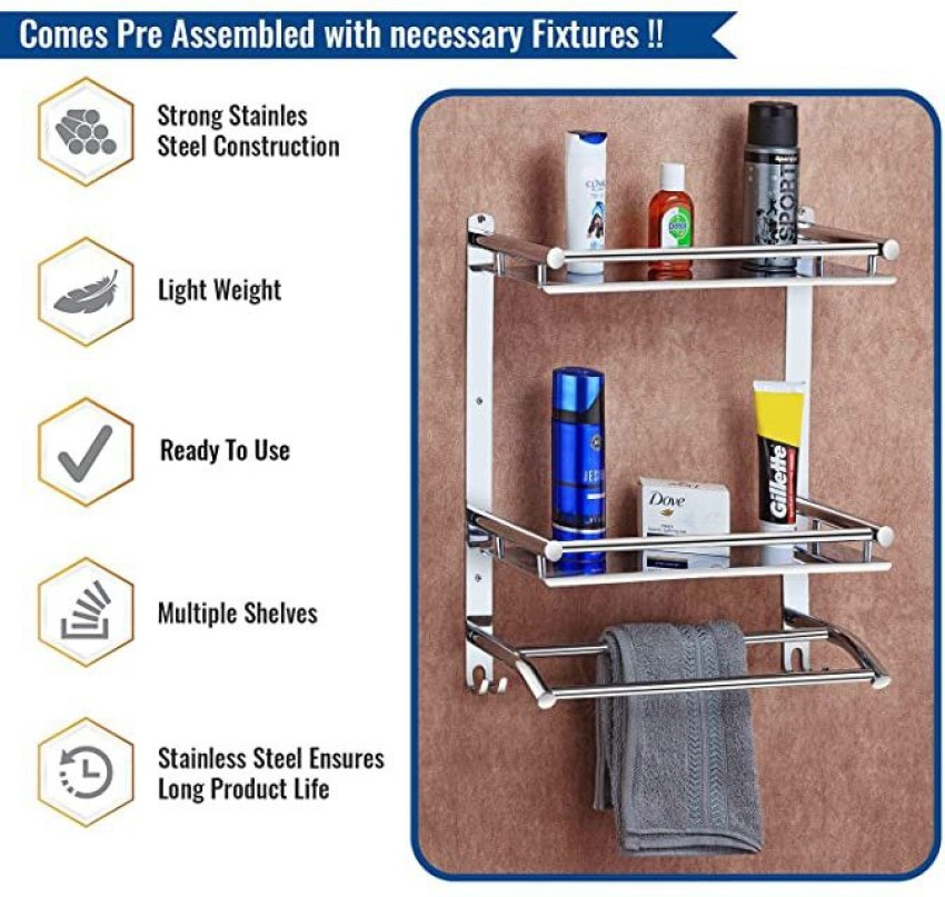 VANSI Stainless Steel Multi-use Rack / Bathroom Shelf / Kitchen